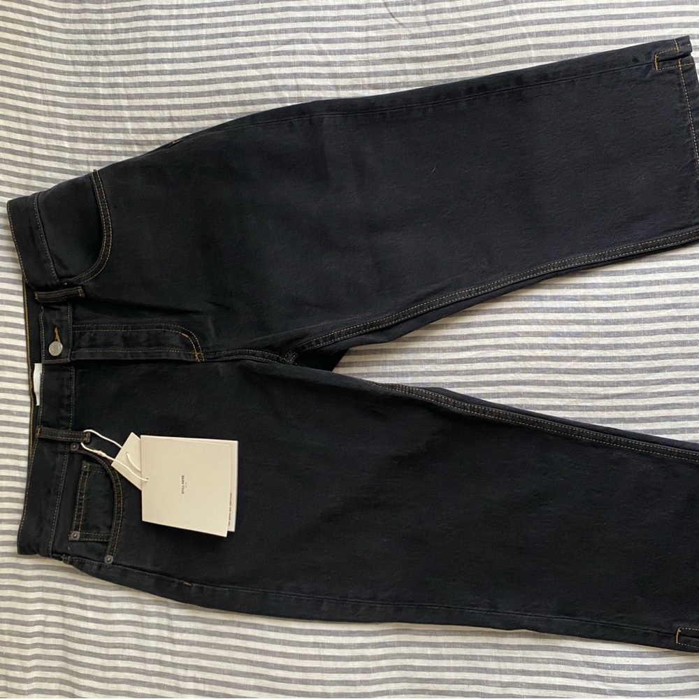 Still Here Capri Jeans in Washed Black
